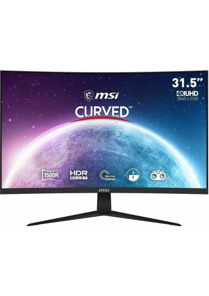 Msı G321CUV 31.5" 4 Ms 4K Curved 60 Hz Oyuncu Monitörü Outlet