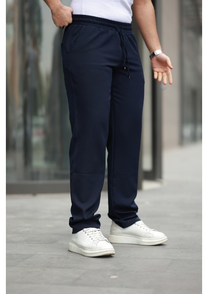 Erkek Trend Beli Lastikli Bol Paça Baggy Pantolon