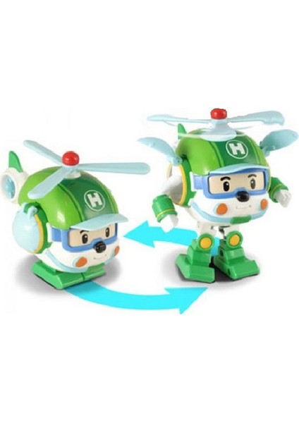 Helly Dönüşen Helikopter Robot Figür 10 cm – 3+ Yaş