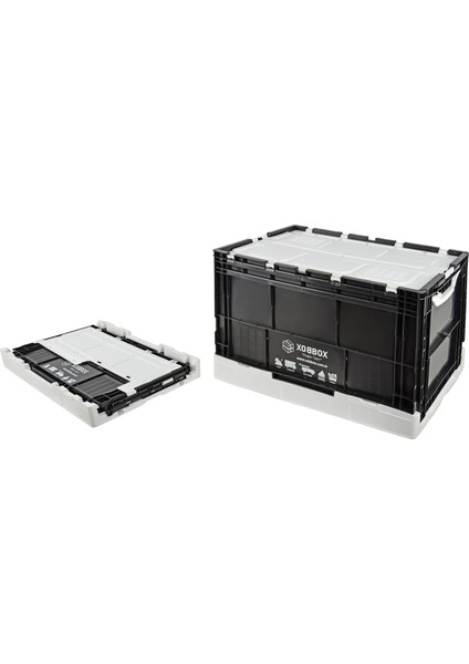 XF90WB / Folding Storage Box / Katlanır Saklama Kutusu / Fan Colors / Taraftar Renkler 90 Lt / Kampta Karavanda Araç Bagajında Marinada Deniz Araçlarında Piknikte Avcılıkta