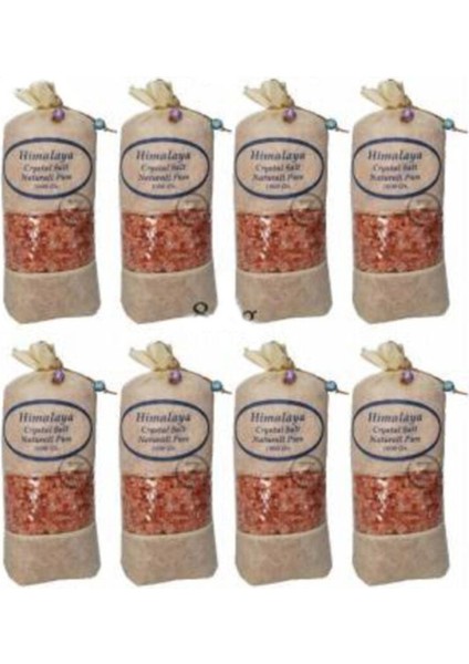 Tuzu İri Tane granül Pembe Renk 8 kg 8 Adet Bez Torbada