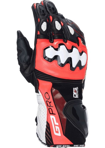 Gp Pro R4 Korumalı Motosiklet Eldiveni Siyah Kırmızı Beyaz
