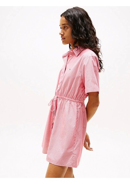 Tjw Mını Strıpe Shırt Dress modelleri