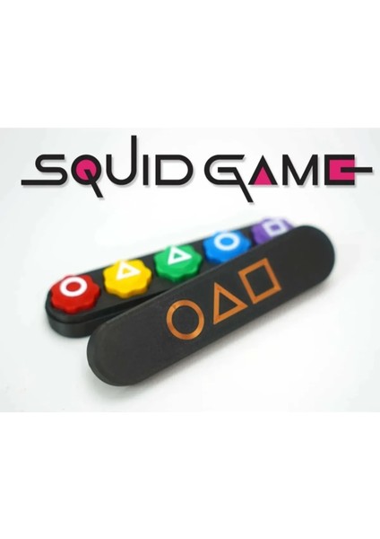 Squid Game 5 Taş Oyunu Plastik Kutulu Yüksek Kaliteli Plastik Taşlar Renkli Gonggi