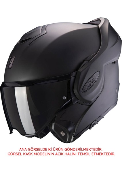 Exo-Tech Evo Conquer Çene Açılabilir Motosiklet Kaskı Siyah Gümüş fiyatları