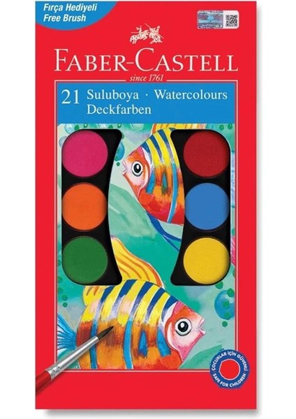 Faber Castell Sulu Boya Büyük Boy 21 Renk