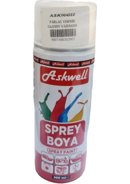 Parklak Vernik Askwell 400 Ml| Kolay Uygulama | Hızlı Kuruma | Pürüzsüz Kaplama
