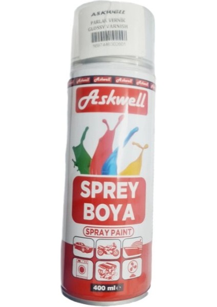 Parklak Vernik Askwell 400 Ml| Kolay Uygulama | Hızlı Kuruma | Pürüzsüz Kaplama