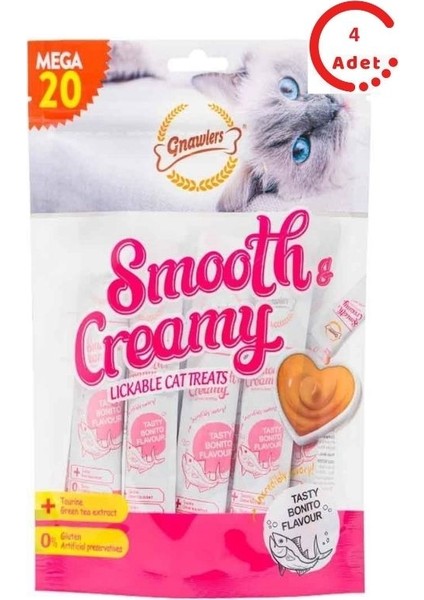 Krema Kedi Ödülü Palamutlu 20X15 gr x 4 Adet