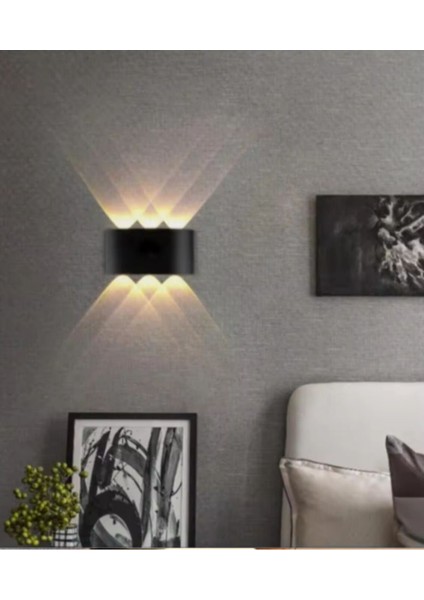 Otel Kafe Restourant Bar Işyeri Yatak Odası Koridor Dekoratif Modern Çift Yönlü LED Aplik Gün Işığı