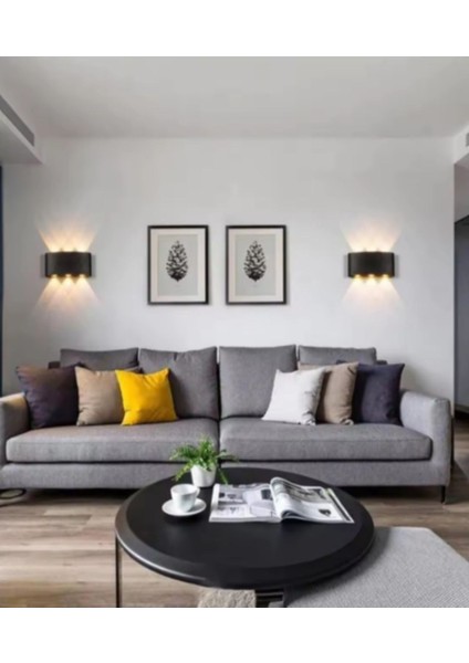 Otel Kafe Restourant Bar Işyeri Yatak Odası Koridor Dekoratif Modern Çift Yönlü LED Aplik Gün Işığı