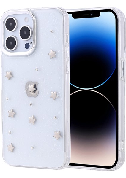 Apple iPhone 14 Pro Kılıf Kutup Figürlü Yıldız + Ekran Koruyucu