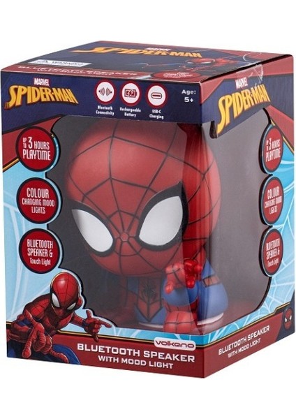 Marvel Spıder-Man Bluetooth Hoparlör Marvel Spıderman Işıklı Hoparlör