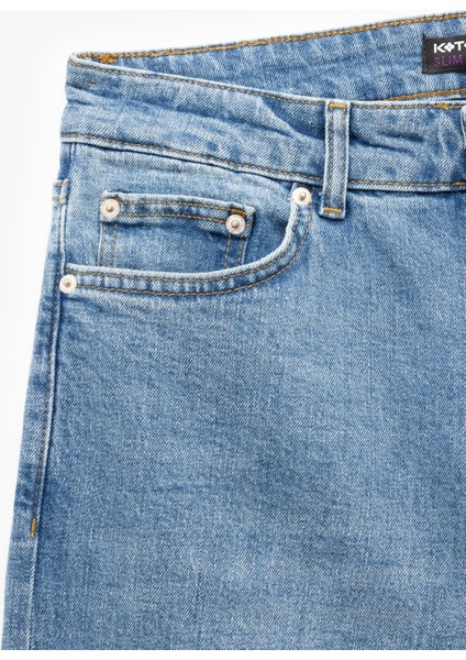Normal Bel Pamuklu Slim Fit Jean Pantolon - Brad Jean fırsatları