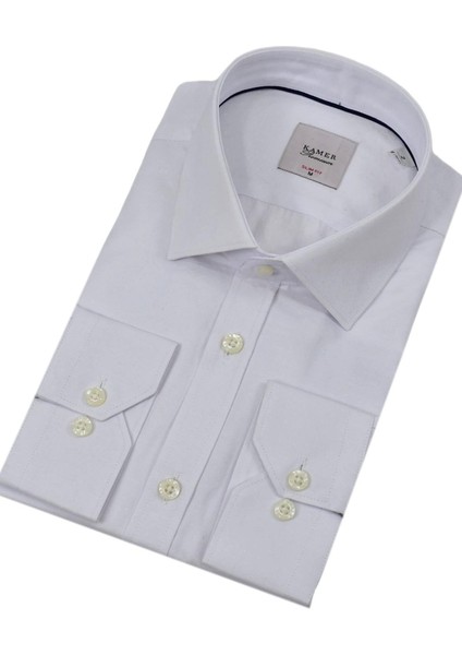 Erkek Puantiyeli Slim Fitt Uzun Kol Gömlek 2382 BGL-ST04377
