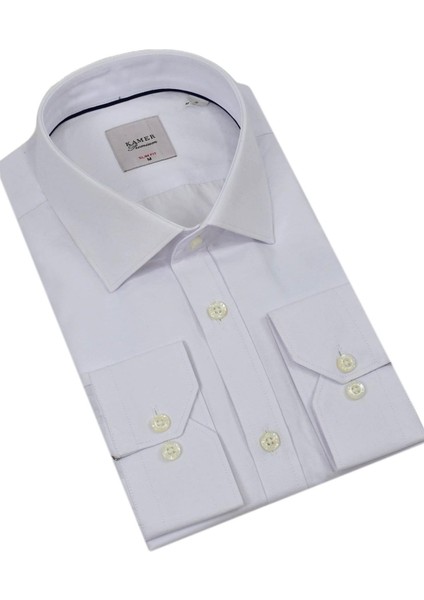 Erkek Puantiyeli Slim Fitt Uzun Kol Gömlek 2382 BGL-ST04377 fiyatları