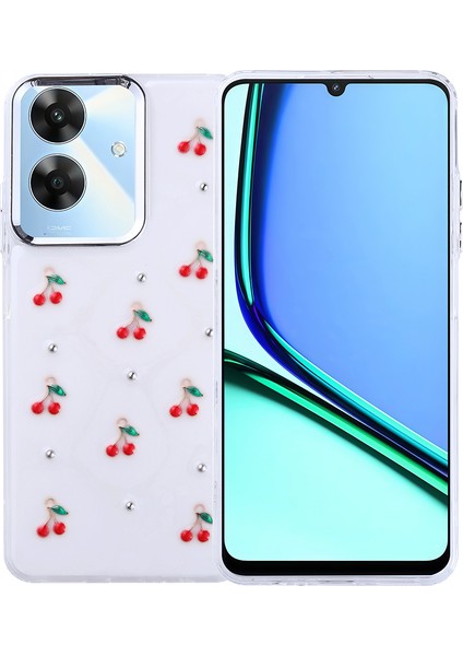 Realme Note 60 Kılıf Kutup Figürlü Kiraz