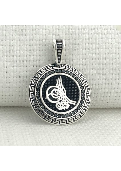 925 Ayar Gümüş Osmanlı Tuğralı Kolye Ucu