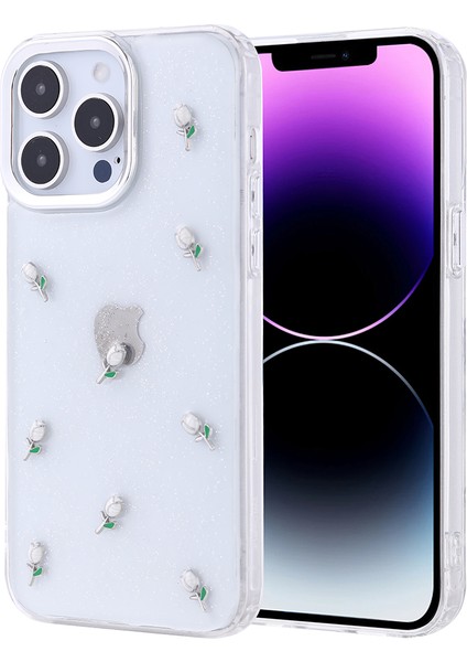 Apple iPhone 14 Pro Max Kılıf Kutup Figürlü Lale