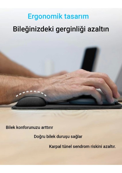 Bilek Destekli Kalpli Ördek Temalı Sarı Dikdörtgen Pürüzsüz Yüzey Dikişsiz Mouse Pad 18X22CM modelleri