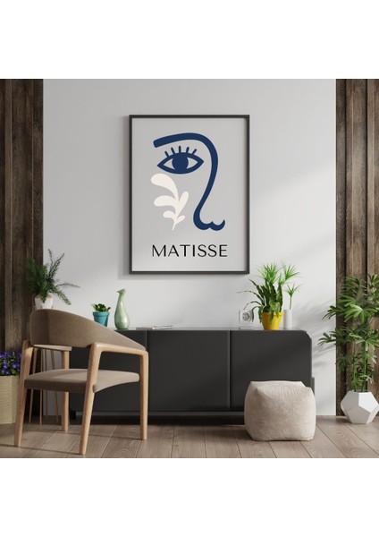 Mavinin Güzelliği Matisse Duvar Tablosu Çerçeveli 2'li Set fiyatları