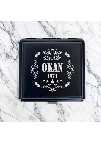 Isme Özel Hediyelik Şık Siyah Sigara Tabakası modelleri