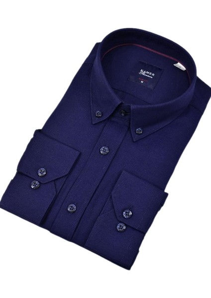 Erkek Slim Fitt Uzun Kol Gömlek 2424 BGL-ST04381