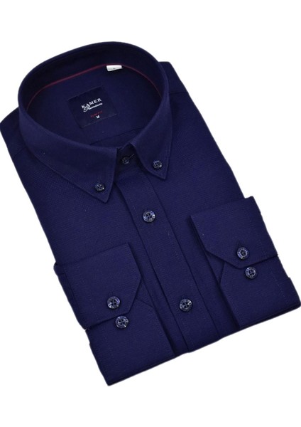 Erkek Slim Fitt Uzun Kol Gömlek 2424 BGL-ST04381