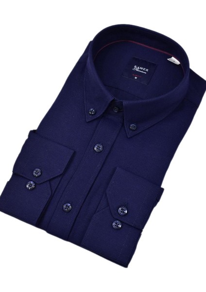 Erkek Slim Fitt Uzun Kol Gömlek 2424 BGL-ST04381