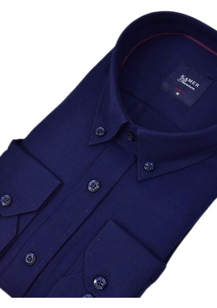 Erkek Slim Fitt Uzun Kol Gömlek 2424 BGL-ST04381