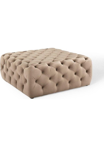 Kapitoneli Kare Puf/bench/orta Sehpa 80*80 cm Yükseklik 40 cm