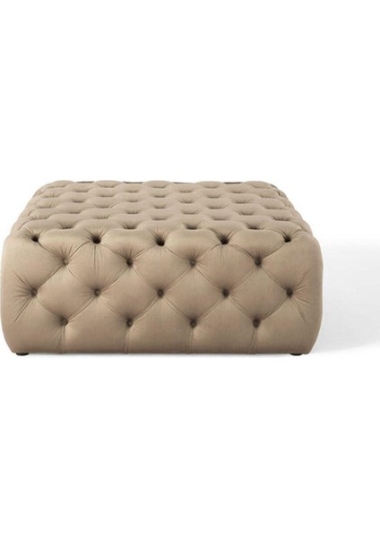 Kapitoneli Kare Puf/bench/orta Sehpa 80*80 cm Yükseklik 40 cm