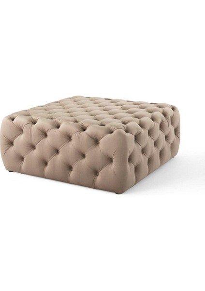 Kapitoneli Kare Puf/bench/orta Sehpa 80*80 cm Yükseklik 40 cm