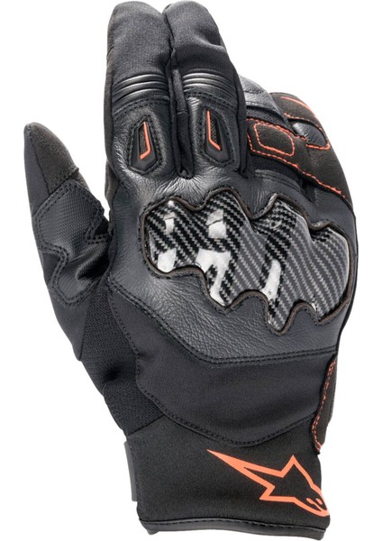 Smx-1 Drystar Korumalı Motosiklet Eldiveni Siyah Kırmızı