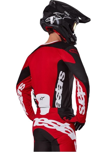 Alpinestars Racer Veil Kros Motosiklet Jerseyi Siyah Kırmızı Beyaz fırsatları