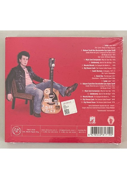 Tünay Akdeniz The Godfather Of Turkish Punk CD (Jelatininde Sıfır Orijinal Dönem Baskı Cd) Plak Değildir !!! fiyatları