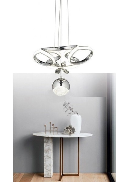 Luxury Modern Sarkıt LED Avize Krom Ledli Avize Kademeli 3 Renk fiyatları