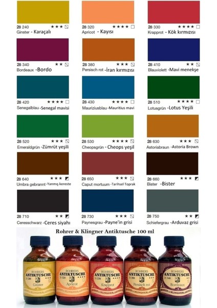 Antik Mürekkep 28-Modern Sanatçılar Için Profesyonel 100ML 630-ASTORIABRAUN