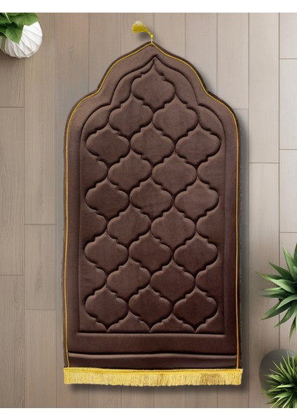 Ipek Kadife Kapitone Seccade - Hafızalı Sünger - Hac Umre Çeyiz
