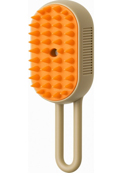 Buharlı Kedi ve Köpek Tarağı 3'ü 1 Arada Masaj Tüy Toplama USB Şarjlı Tarak Fırça