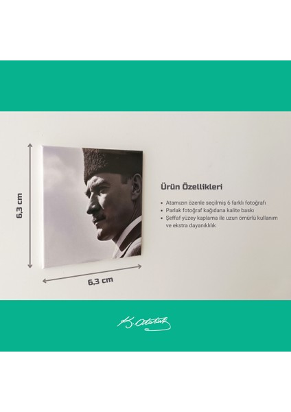 Atatürk Magnet Koleksiyonu - 6’lı Özel Set