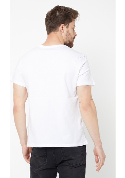 Erkek Pamuklu Kısa Kollu V Yaka T-Shirt indirimleri