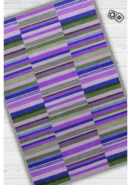 Çizili Mor Renkli Halı Mutfak Halısı Çizgili Oturma Odası Halısı Retro Tarzı Salon Halısı fiyatları