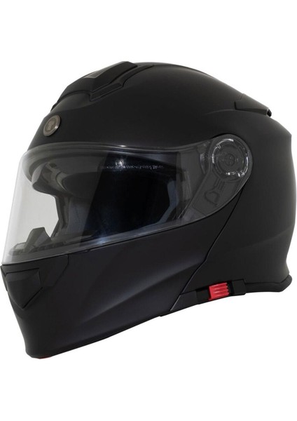 T-28 Çene Açılır Motosiklet Kaskı Mat Siyah