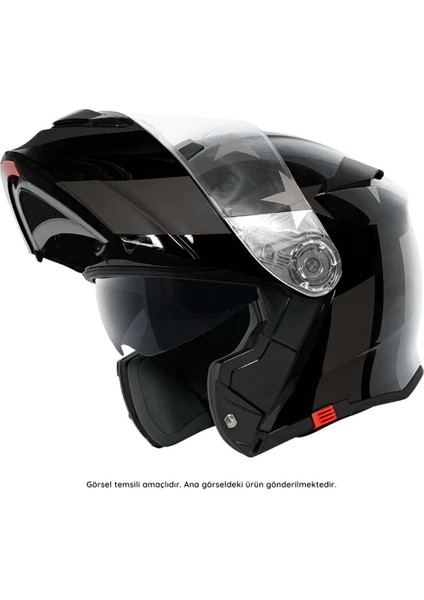 T-28 Çene Açılır Motosiklet Kaskı Mat Siyah modelleri
