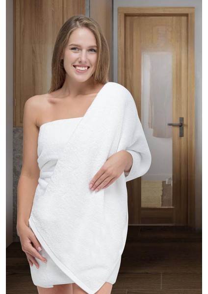 10 Lu Otel Banyo Havlusu Pamuklu 90 x 150 cm Beyaz 20/2 Ring 650 gr fiyatları