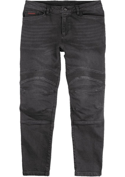 Slabtown Denim Korumalı Motosiklet Pantolonu Siyah