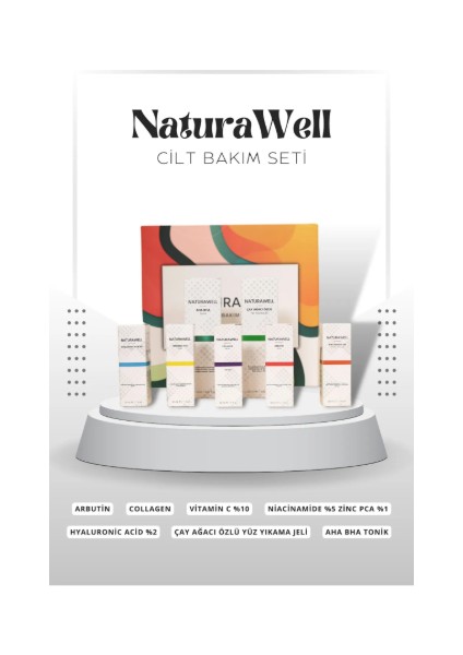 Cilt Bakım Seti 5li Serum + Aha Bha Tonik + Çay Ağacı Özlü Yüz Yıkama Jeli fiyatları