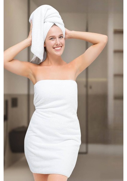 10 Lu Otel Banyo Havlusu Pamuklu 70 x 150 cm Beyaz 20/2 Ring 600 gr fiyatları