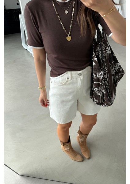 Parça Detaylı Basic Tshirt fiyatları